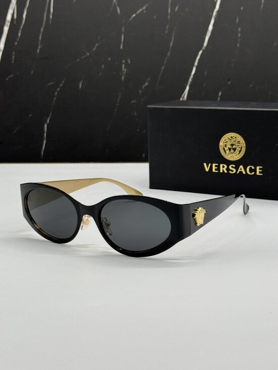 Versace VE2263 1433/87 Black Gold Unisex Sunglasses Authentic NEW main image 4